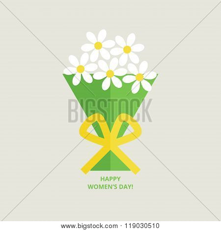 March 8 greeting card