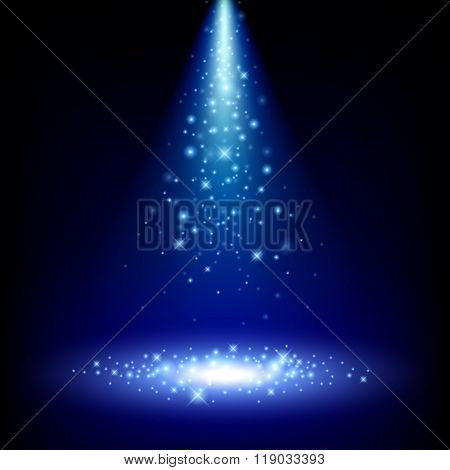 Colorful spotlight background vector illustration.