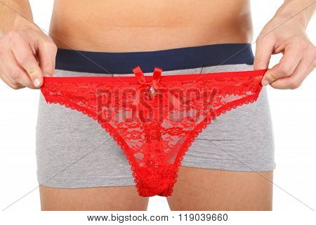 Man In Underwear