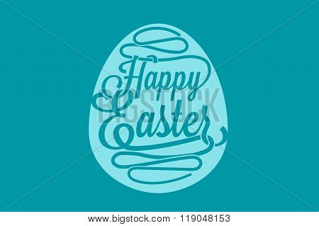 Happy Easter greeting card