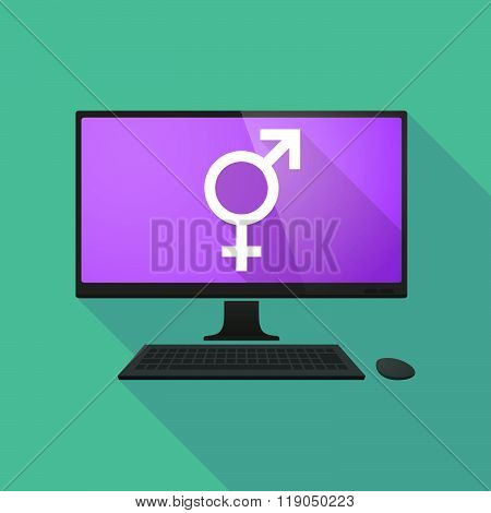 Personal Computer With A Bigender Symbol