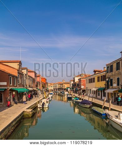 Buildings Along The Grand Canal In Venice