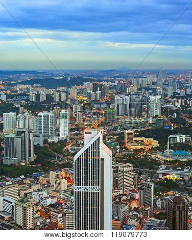 Kuala Lumpur At Dusk
