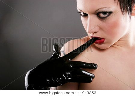 Young gothic woman