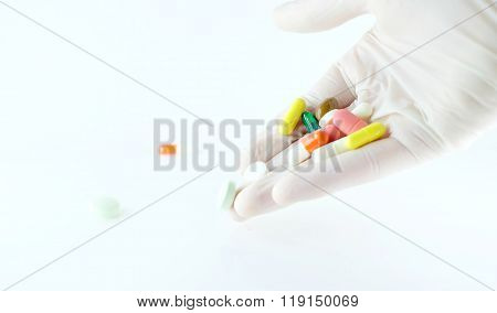 A variety of tablets in the hands