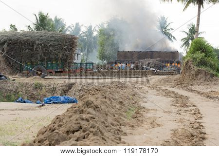 Scenes of rural life in India