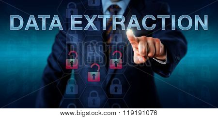 Forensics Expert Pushing Data Extraction