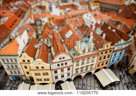 Prague top view