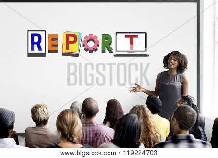 Report Information Research Management Concept