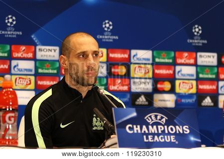 Press-conference Before Uefa Champions League Game Dynamo Kyiv Vs Manchester City In Kyiv, Ukraine