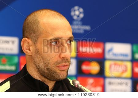 Press-conference Before Uefa Champions League Game Dynamo Kyiv Vs Manchester City In Kyiv, Ukraine