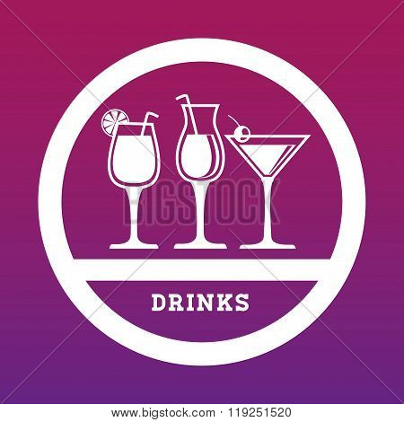 Drinks icon design