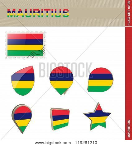 Mauritius Flag Set, Flag Set