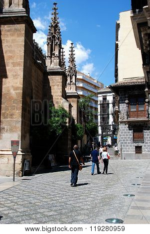 Side of the Capilla Real, Granada.