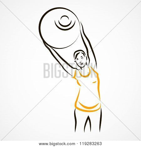 Stretching With Fitball