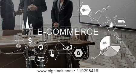 E-commerce Global Business Digital Marketing Concept