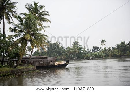 Houseboats Sailing on Lake
