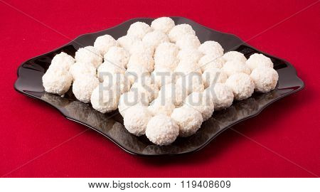 White coconut candy