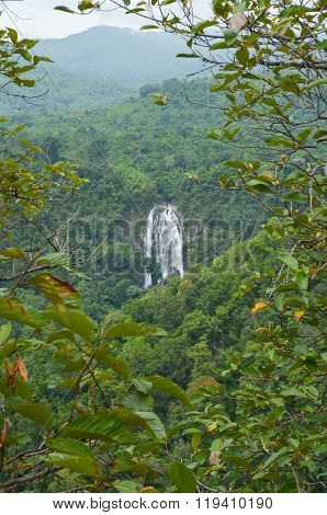 Klong lan Waterfall  in thailand province Kampang phed