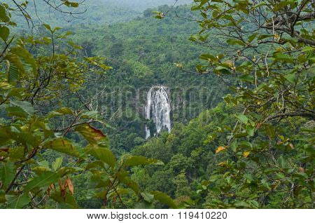 Klong lan Waterfall  in thailand province Kampang phed