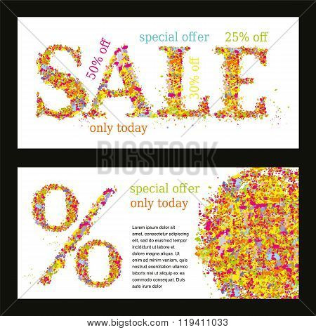 Design template with abstract background - Sale_05