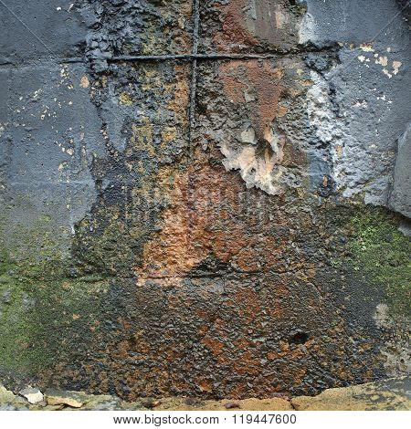 Texture Of The Old Damaged Wall