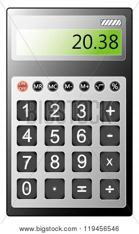 Small And Electronic Calculator