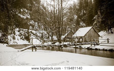 Watermill In Kvacianska Dolina, Slovakia