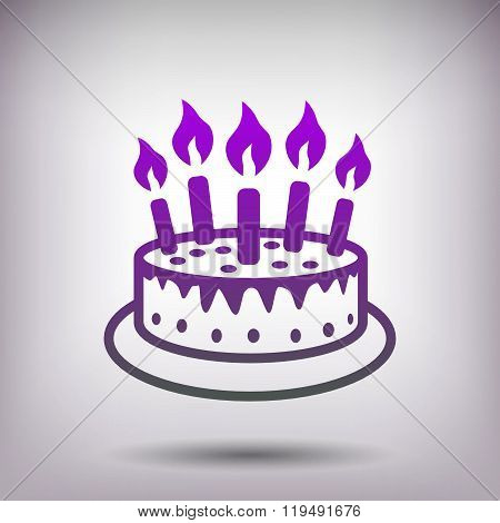Pictograph of cake
