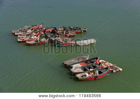 Fishing boats in El Jadida, Morocco, Africa