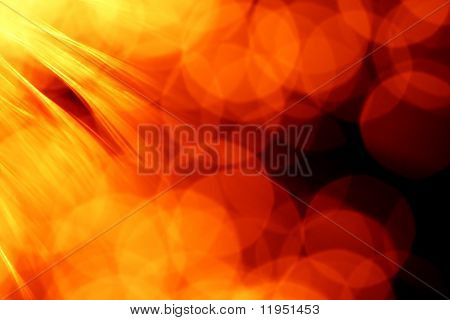 Fondo abstracto rojo caliente fibra óptica