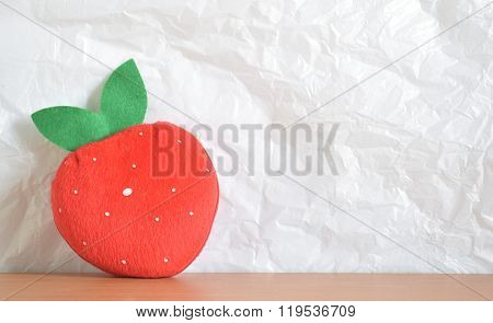 Red strawberry shaped bag