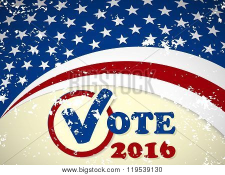 Presidential election in the USA - poster