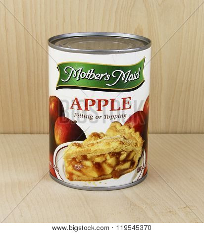 Can Of Mother's Maid Apple Filling
