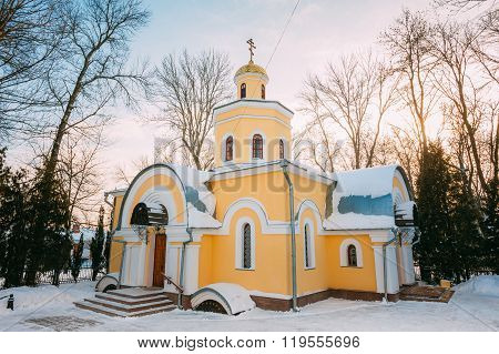 Church near Cathedral of St. Peter and Paul in Gomel, Belarus