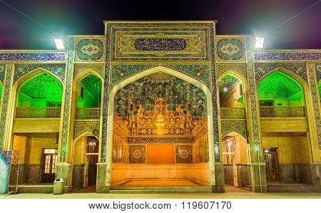 Court of Shah Cheragh mosque in Shiraz - Iran