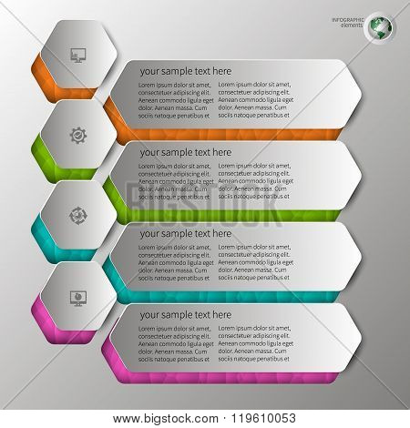 Abstract 3D Paper Infographics