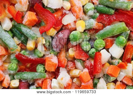 Frozen Vegetables. Mexican Mix. Macro. 7