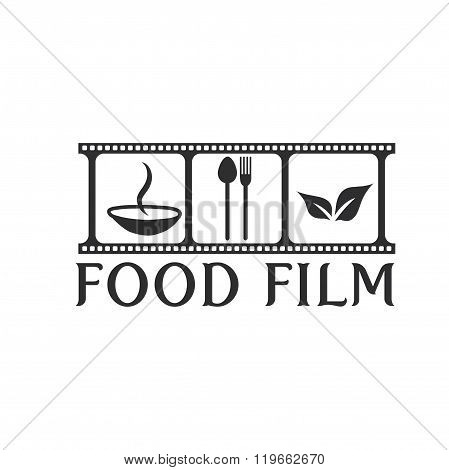 Food Film Concept Vector Design Template . Concept Of Graphic Clipart Work