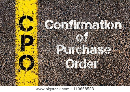 Acronym Cpo Confirmation Of Purchase Order