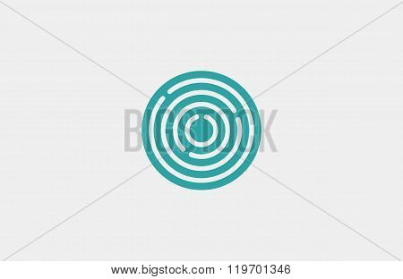 Target logo. Round logo. Planet logo. Circle logo. Spiral logo