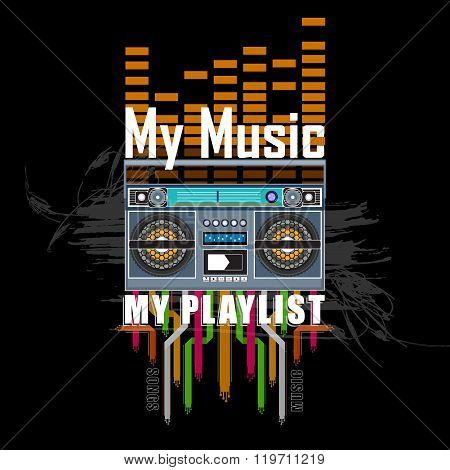 Abstract music background