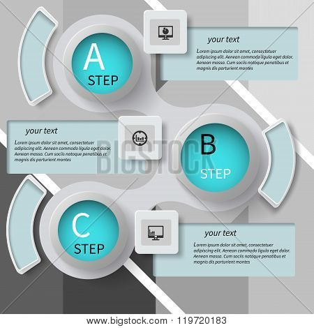 Abstract 3D Paper Infographics