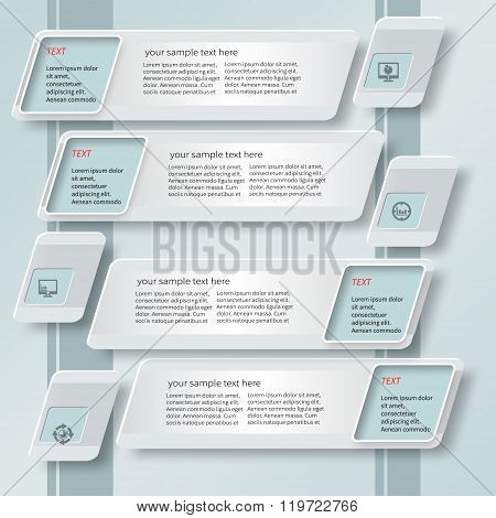 Abstract 3D Paper Infographics