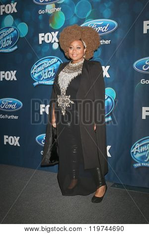 LOS ANGELES - FEB 25:  La'Porsha Renae at the American Idol Farewell Season Finalists Party at the London Hotel on February 25, 2016 in West Hollywood, CA
