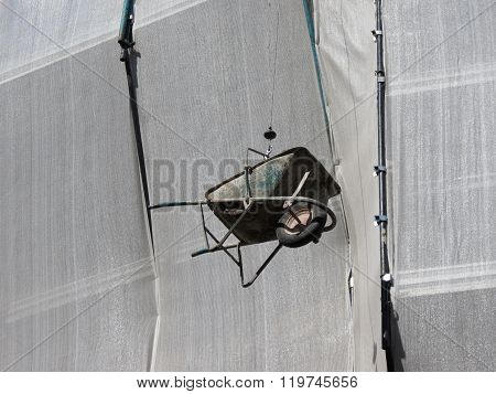 Wheel Barrow Suspended