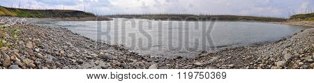 Rocky Rapids On A Northern River.
