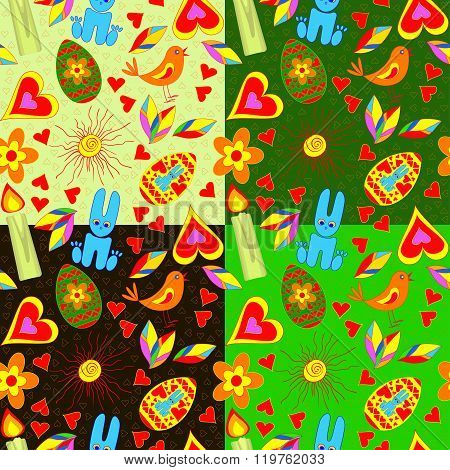 Seamless Pattern Easter.