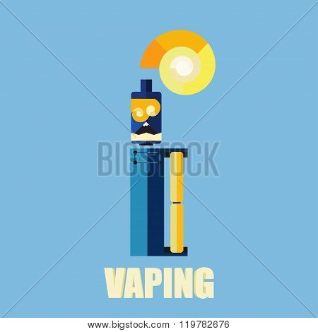 electronic cigarette color background vape