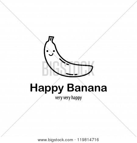 Happy smile Banana